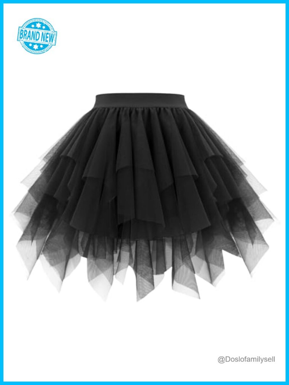 Layered Tulle Tutu Skirt Bubble A-Line Knee Length Ballet Party